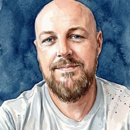 Illustrated portrait of Tim Bourguignon